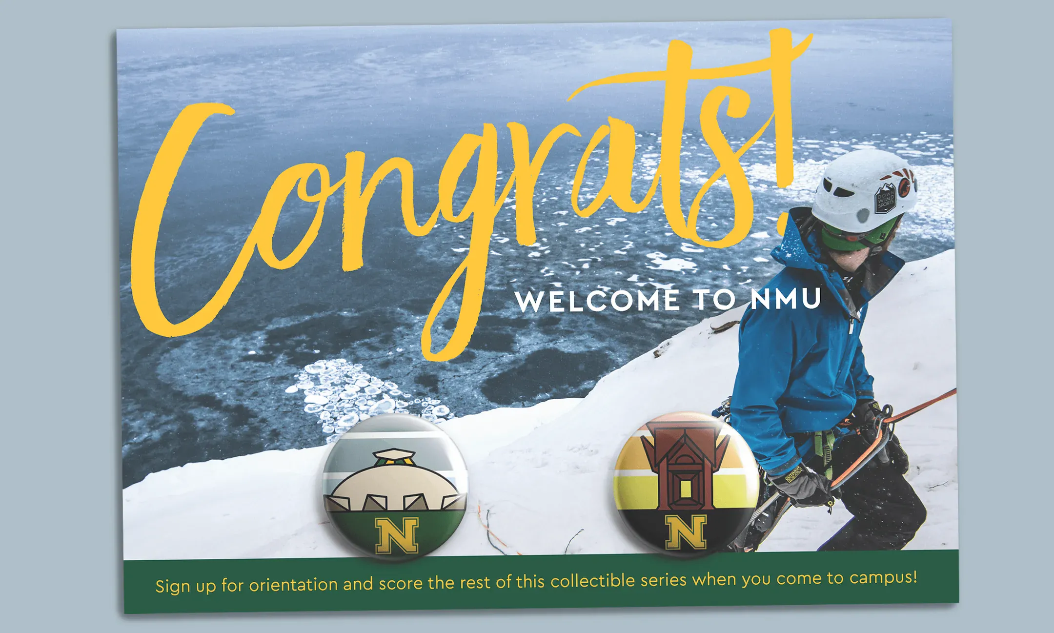 Card of buttons of NMU prospective students