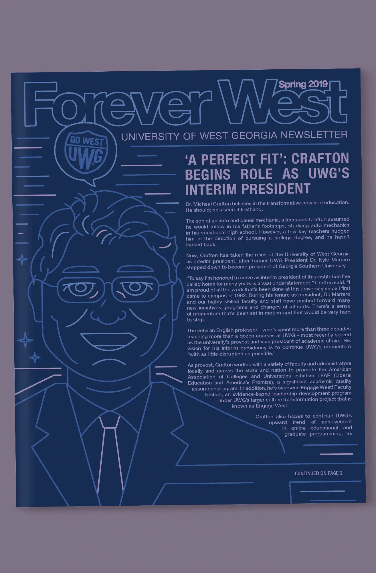Front cover of Forever West Spring newsletter
