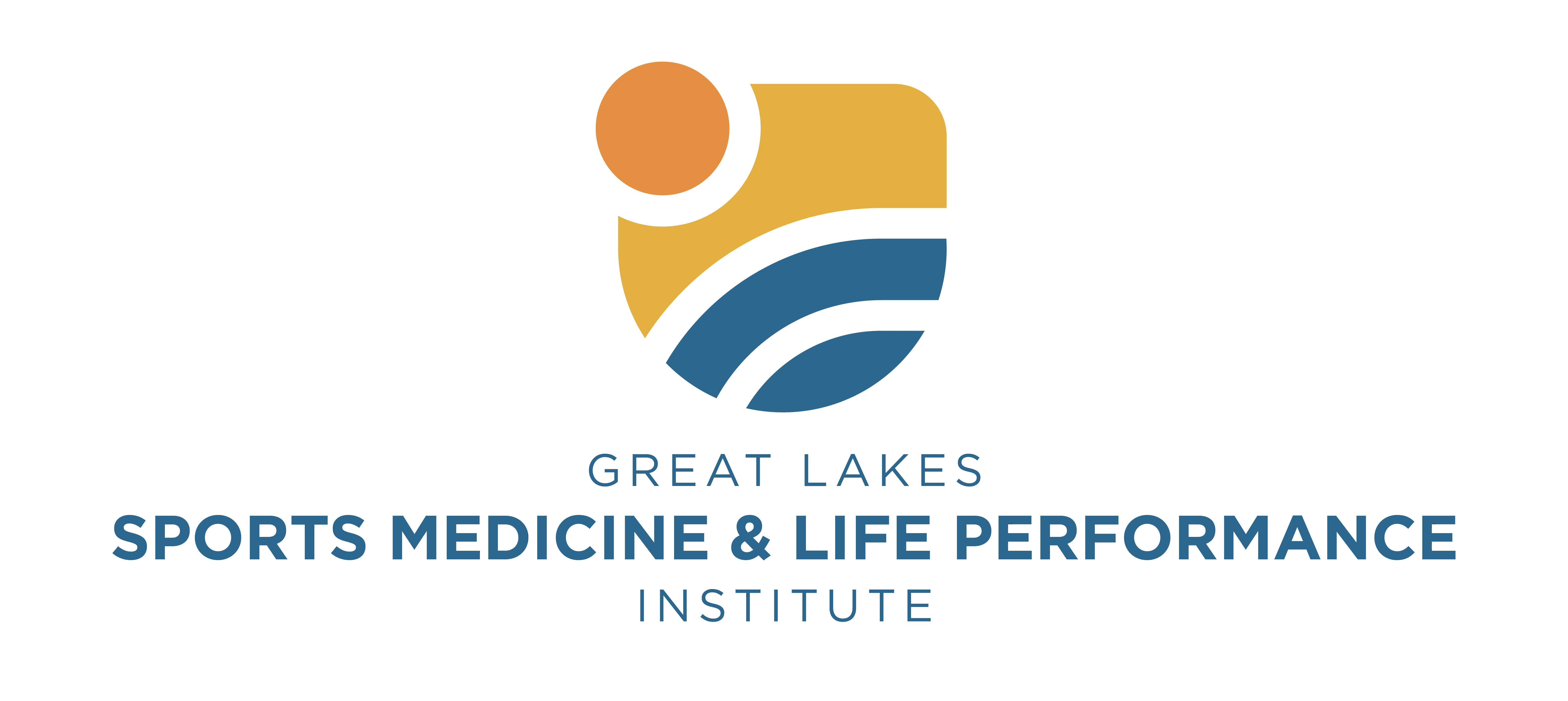 Centered logo and mockups for Great Lakes Sports Medicine & Life Performance Institute