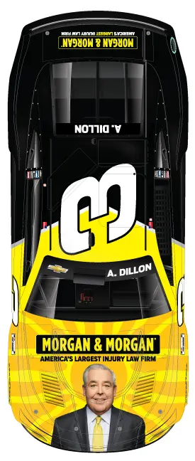 Top view mockup of Austin Dillon Phoenix car