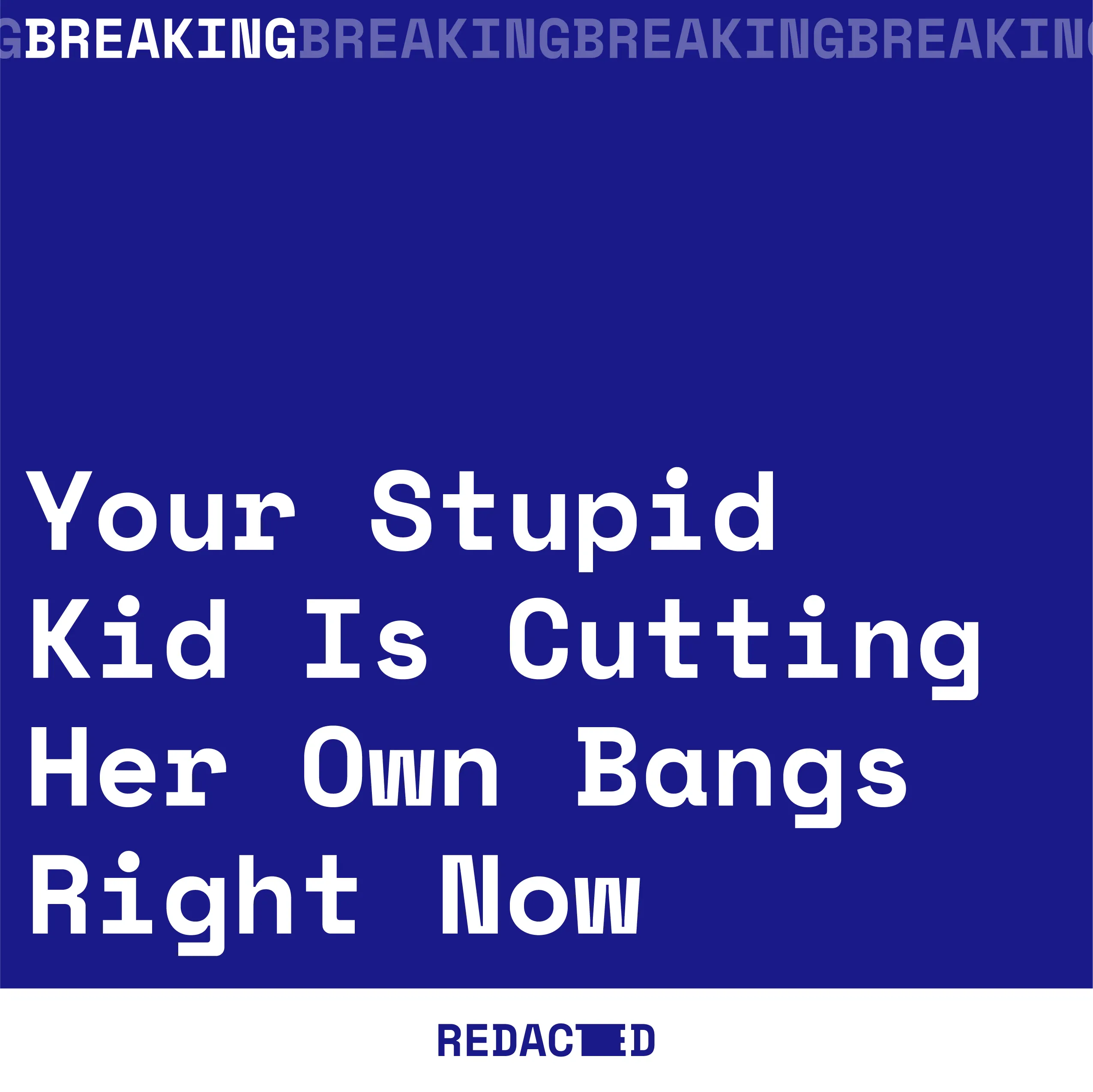 Social media post for Redacted News