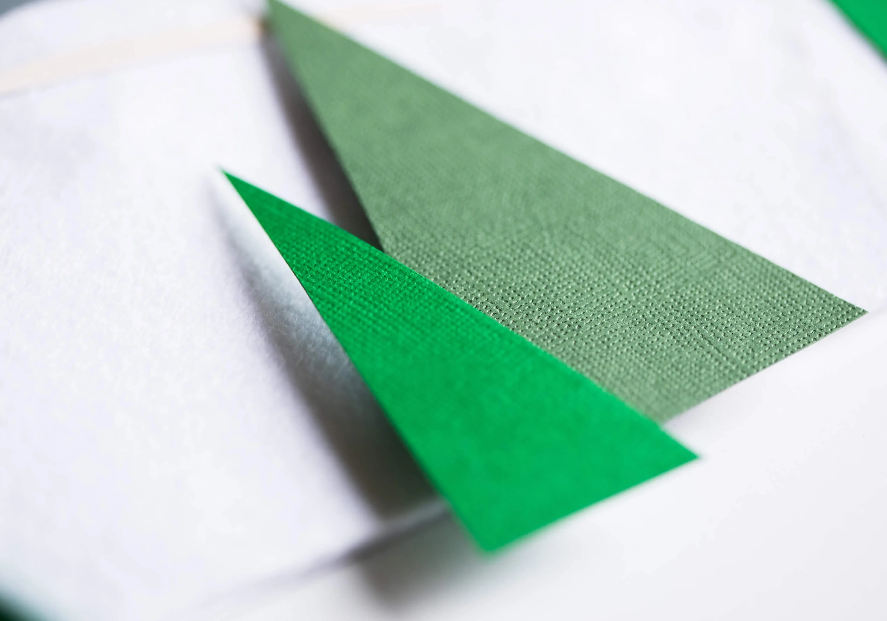 Detail shot of paper trees